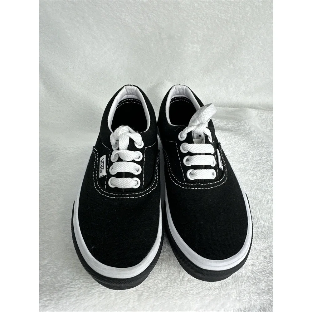 Vans Era Shoes Black & White Sneakers TODDLER Size 11